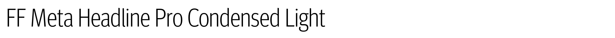 FF Meta Headline Pro Condensed Light image
